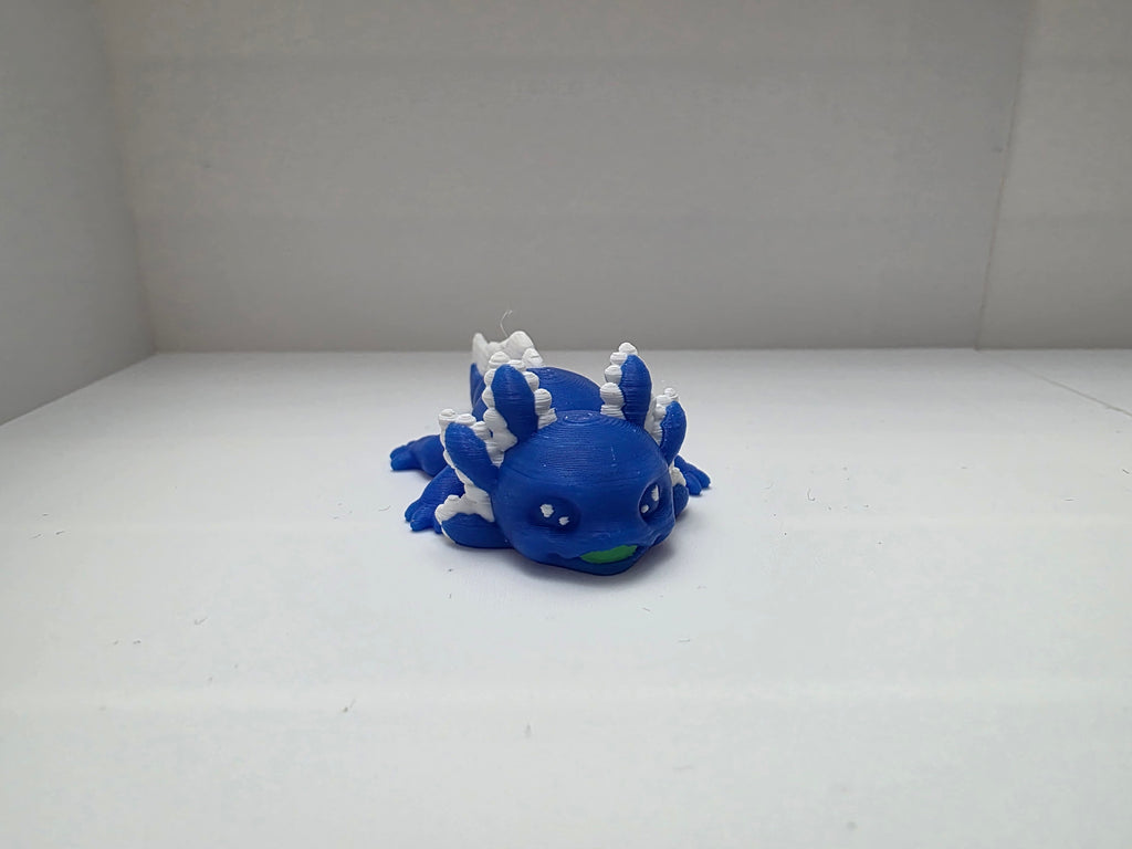 Blue and White Axolotls