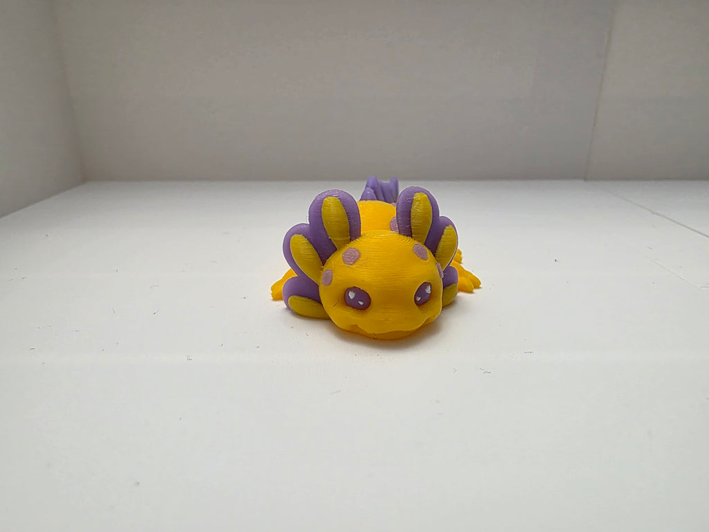 Yellow and Purple Axolotls