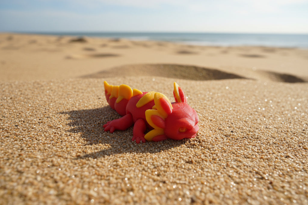 Red and Yellow Axolotls